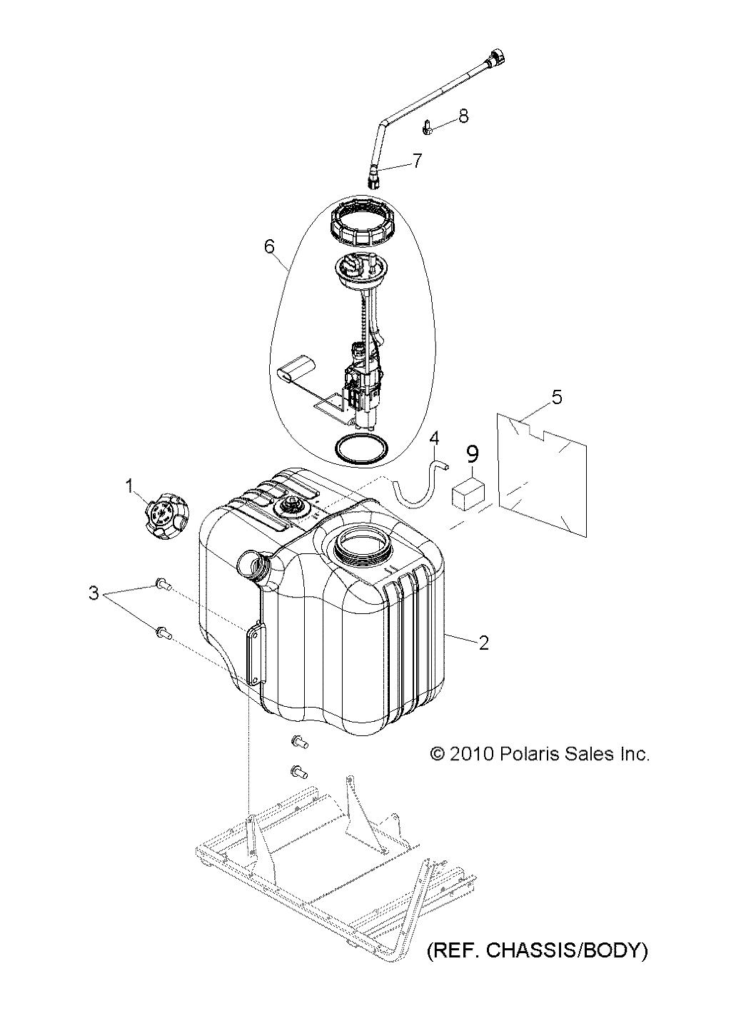 BODY, FUEL TANK ASM. - R11HR76AG/AR (49RGRFUEL11800CREW)