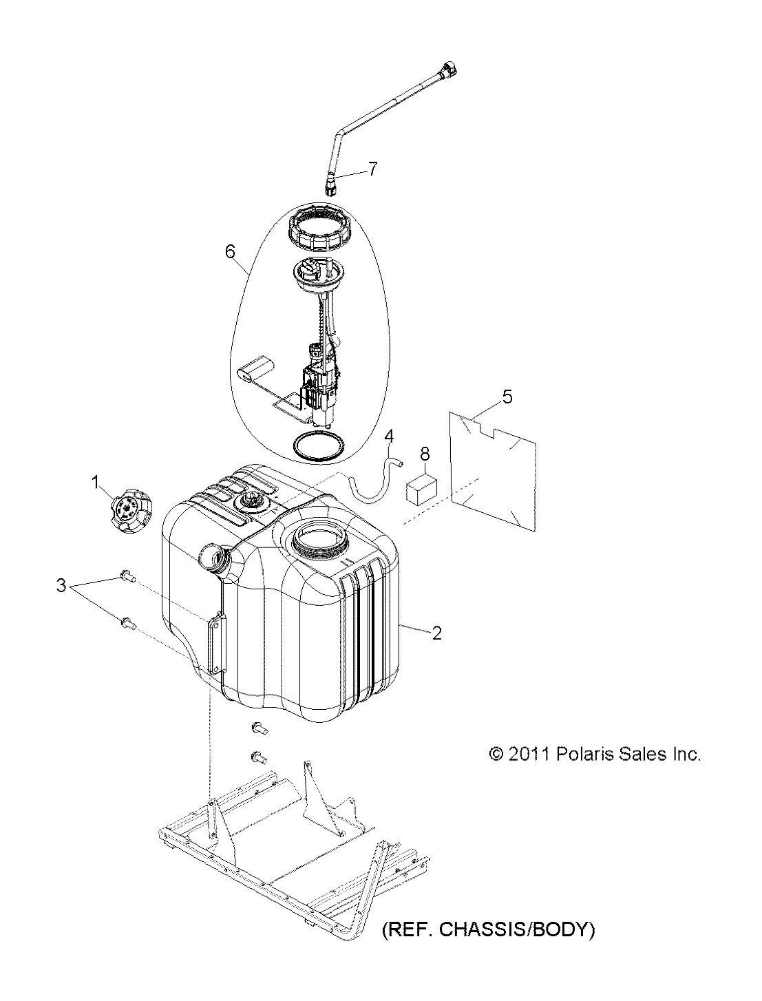 BODY, FUEL TANK ASM. - R15RAA76AA/AJ (49RGRFUEL126X6)