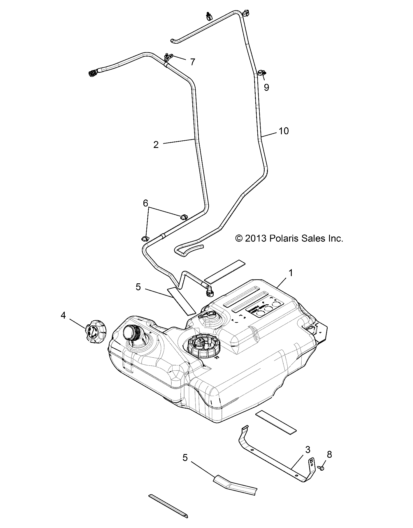 BODY, FUEL TANK - Z14ST1EAM/EAW/EAK/EAN/EFW (49RGRFUEL14RZR1000)