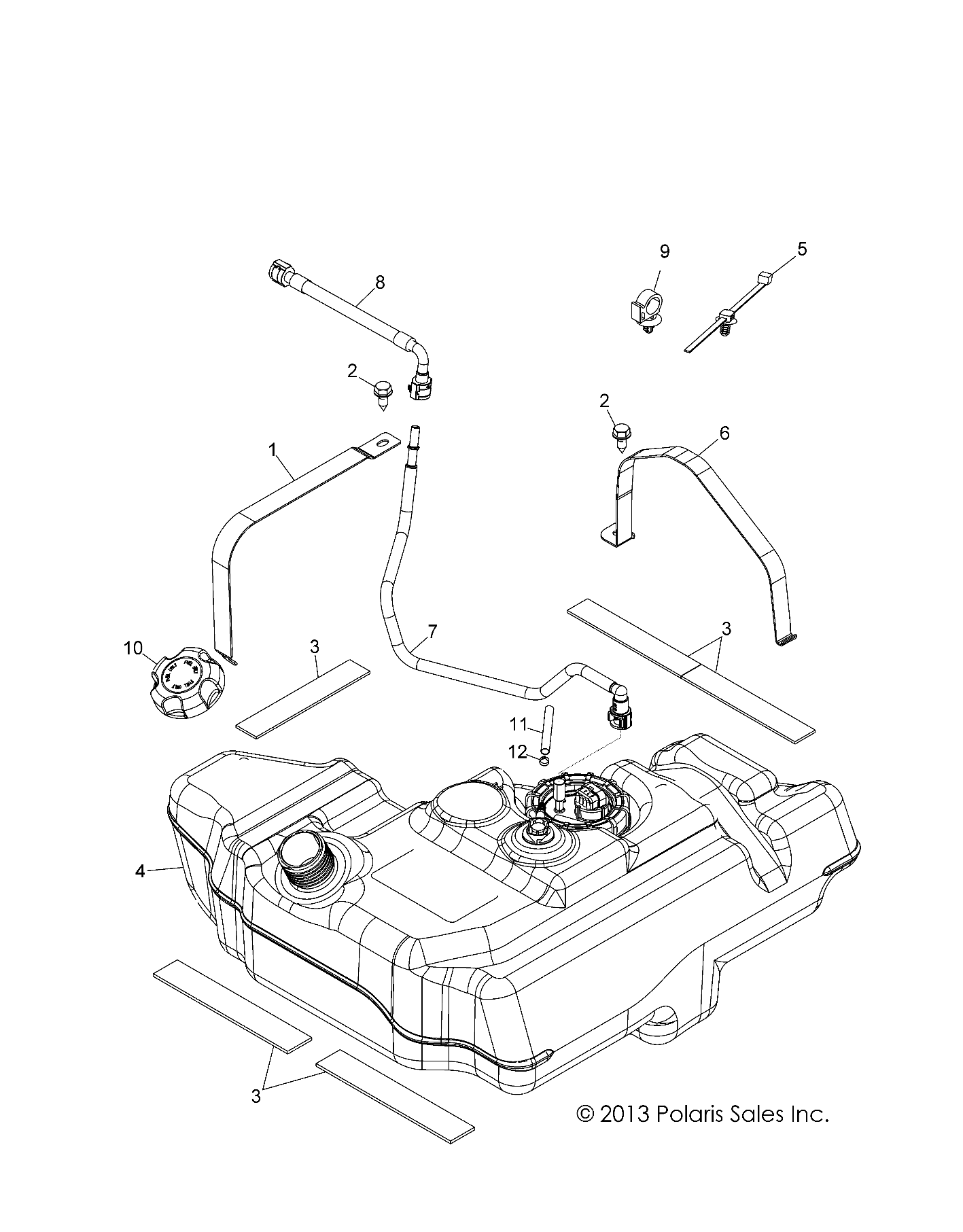 BODY, FUEL TANK - Z14VE76FX/FI (49RGRFUEL14RZR8SI)