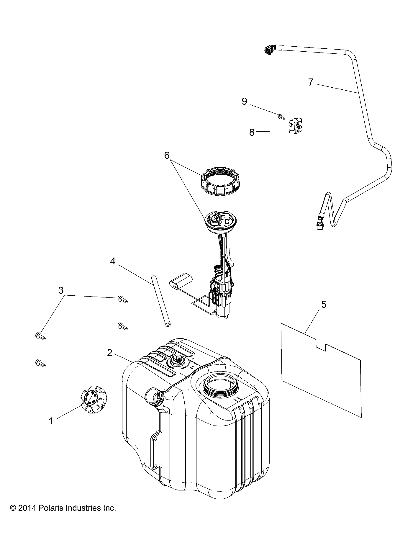 BODY, FUEL TANK ASM. - R15RMA57FA (49RGRFUEL15570)