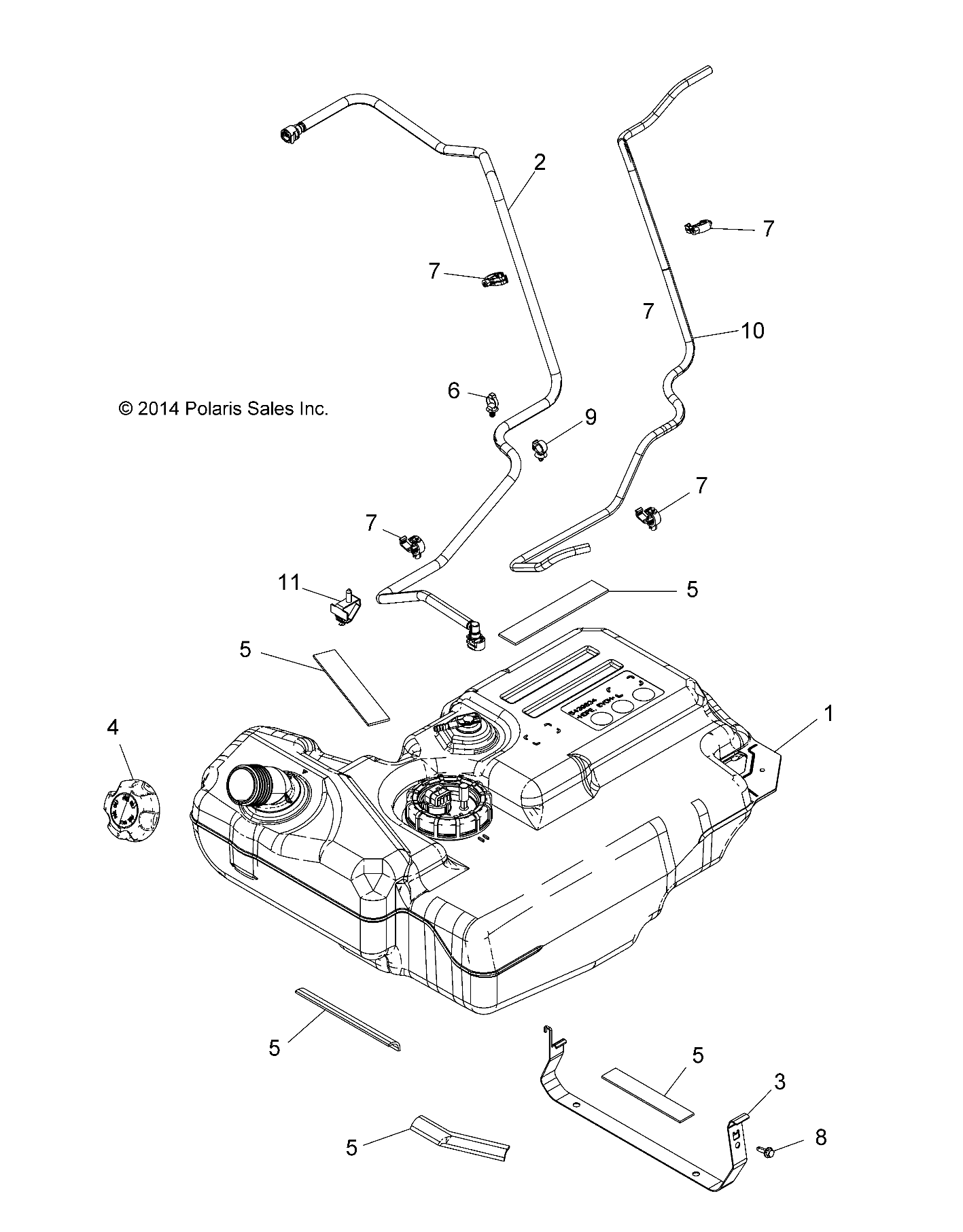 BODY, FUEL TANK - Z15VCE87AT/AV (49RGRFUEL15RZR900)