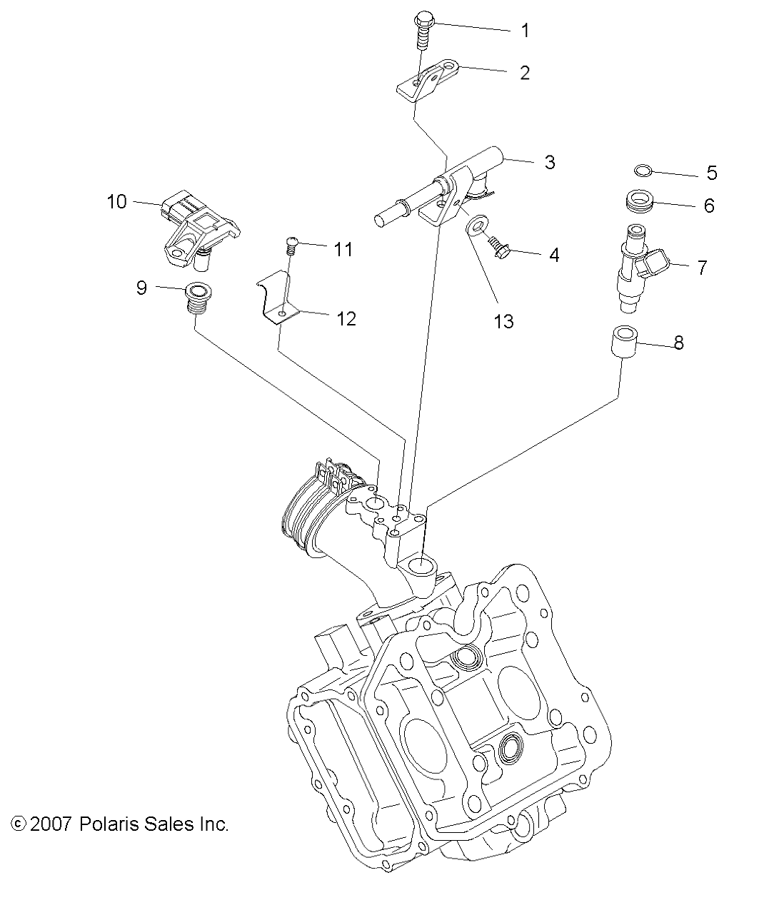 ENGINE, FUEL INJECTION - R13RH50AG/AH/AM/AR (49RGRFUELINJECT08500EFI)