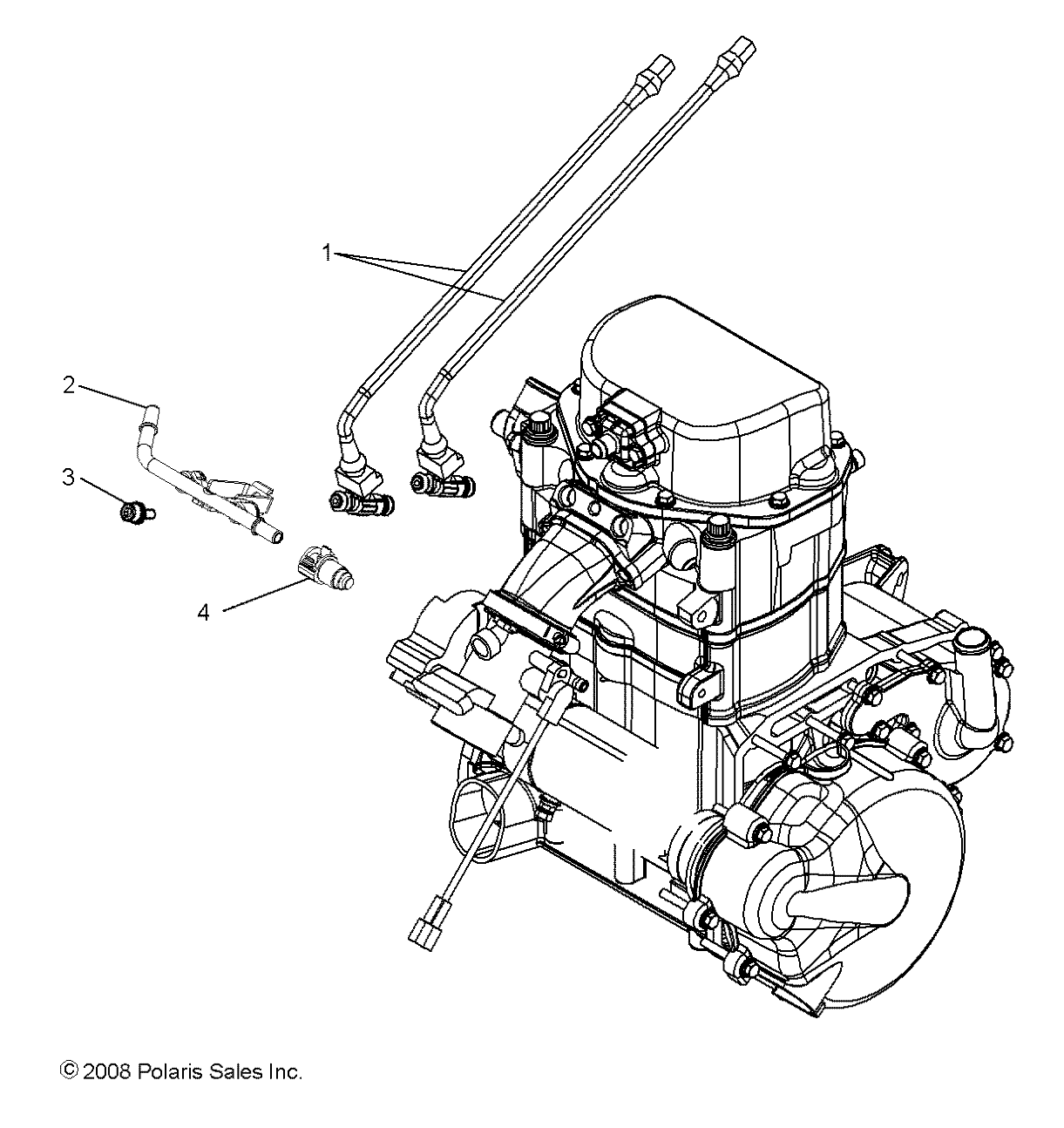 ENGINE, FUEL INJECTOR - R10VH76FX (49RGRFUELINJECT097004X4)