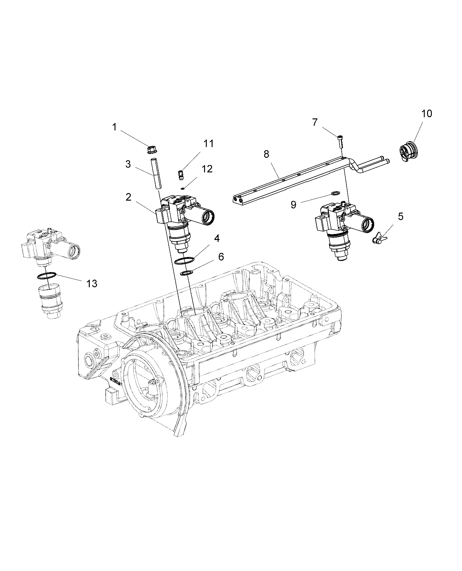 ENGINE, FUEL INJECTION PUMP, DELIVERY PIPE - R16B1PD1AA/2P (49BRUTUSFUELPUMP15DSL)