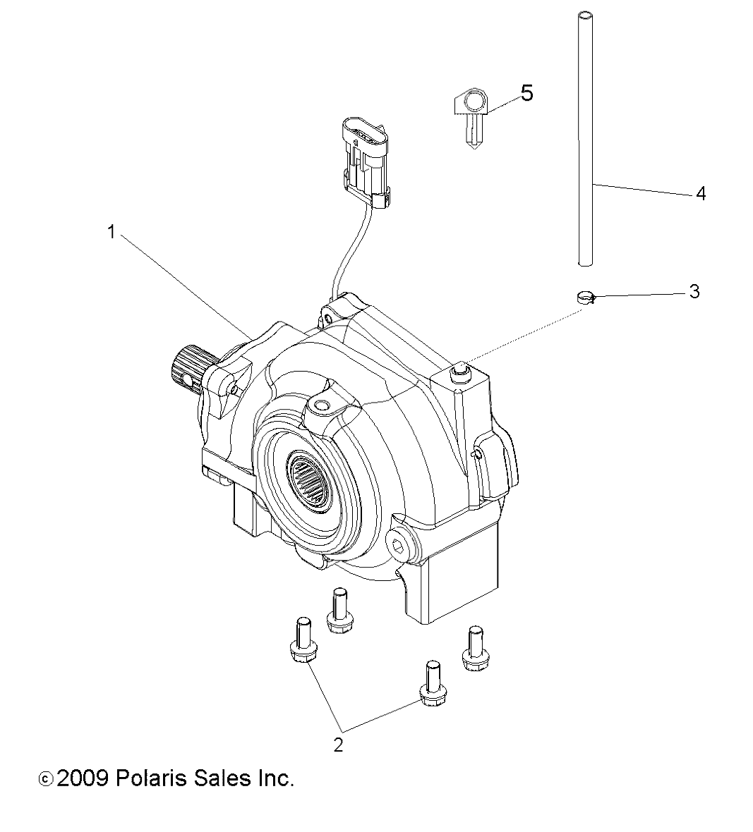 DRIVE TRAIN, FRONT GEARCASE MOUNTING - R10VH76 ALL OPTIONS/VY76AZ (49RGRGEARCASEMTG10RZR)