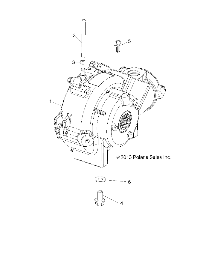 DRIVE TRAIN, FRONT GEARCASE MOUNTING - R14RH45AA (49RGRGEARCASEMTG14800MID)