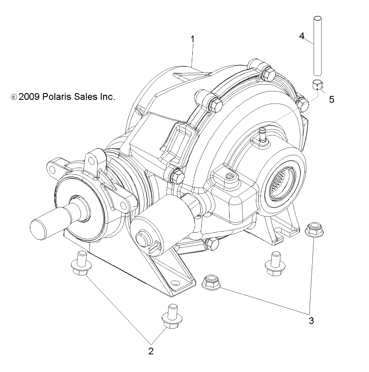 DRIVE TRAIN, REAR GEARCASE MOUNTING - R16RAA76AA/AJ (49RGRGEARCASEMTGRR106X6)