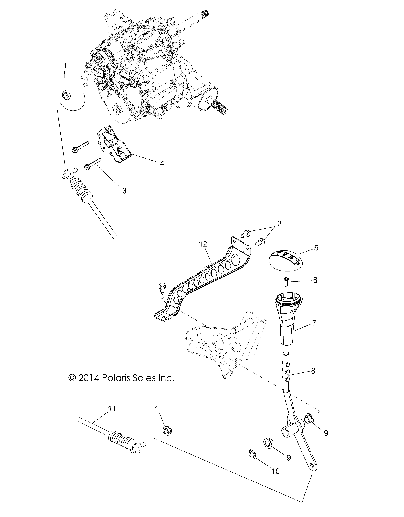 DRIVE TRAIN, GEAR SELECTOR - Z15VHA57FJ (49RGRGEARSELECT15570EU)