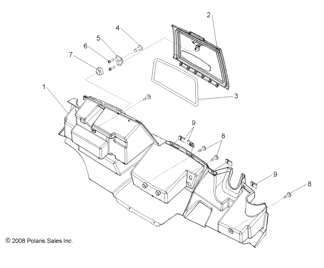 BODY, GLOVE BOX STORAGE - R09HH68/HY68 ALL OPTIONS (49RGRGLOVEBOX097004X4)