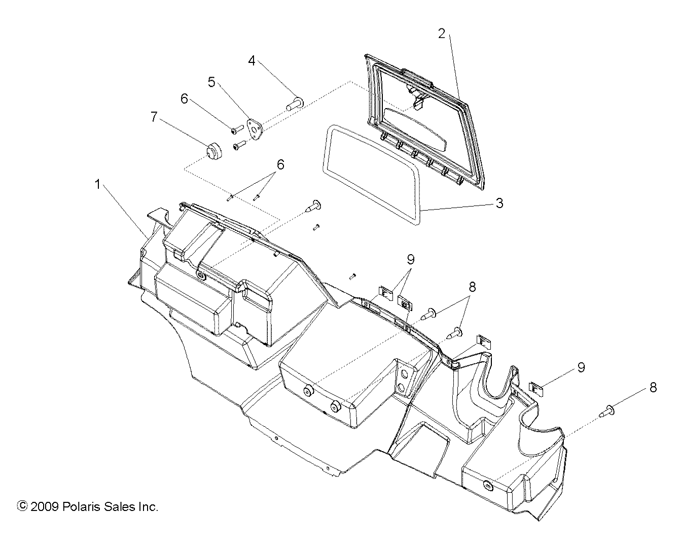 BODY, GLOVE BOX STORAGE - R11HR76AG/AR (49RGRGLOVEBOX106X6)