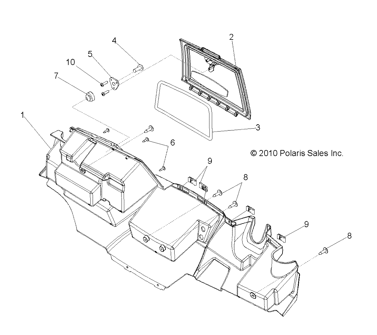 BODY, GLOVE BOX STORAGE - R14TH90FX (49RGRGLOVEBOX118004X4)