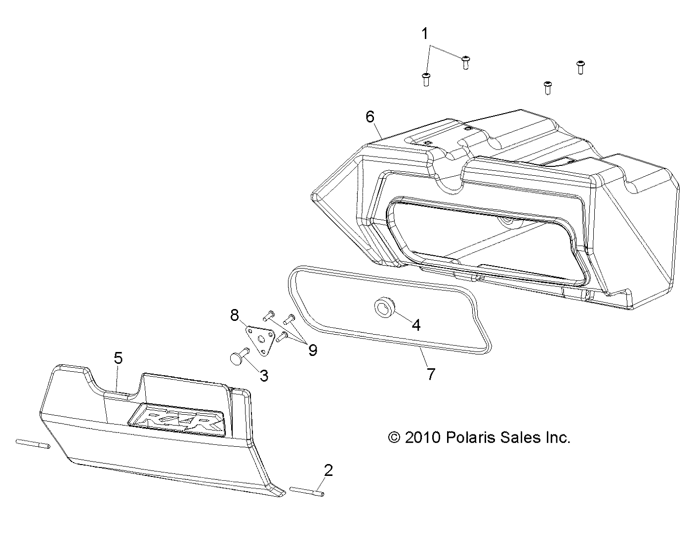 BODY, GLOVEBOX - R11VM76FX (49RGRGLOVEBOX11RZRS)