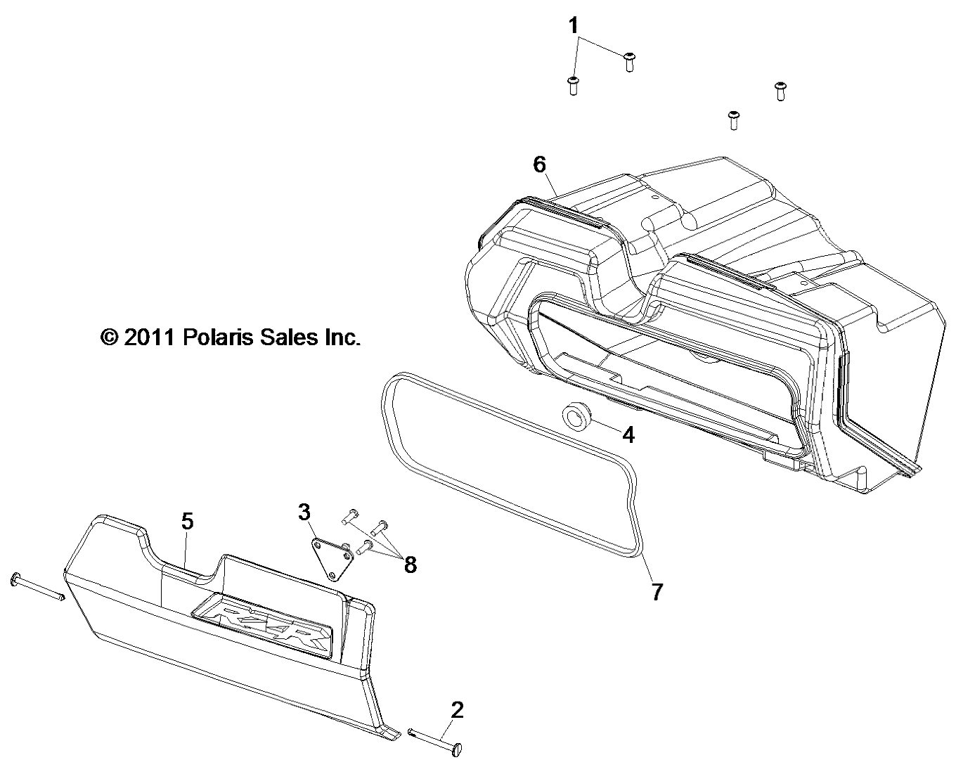 BODY, GLOVEBOX - R12JT9EFX (49RGRGLOVEBOX12RZR)