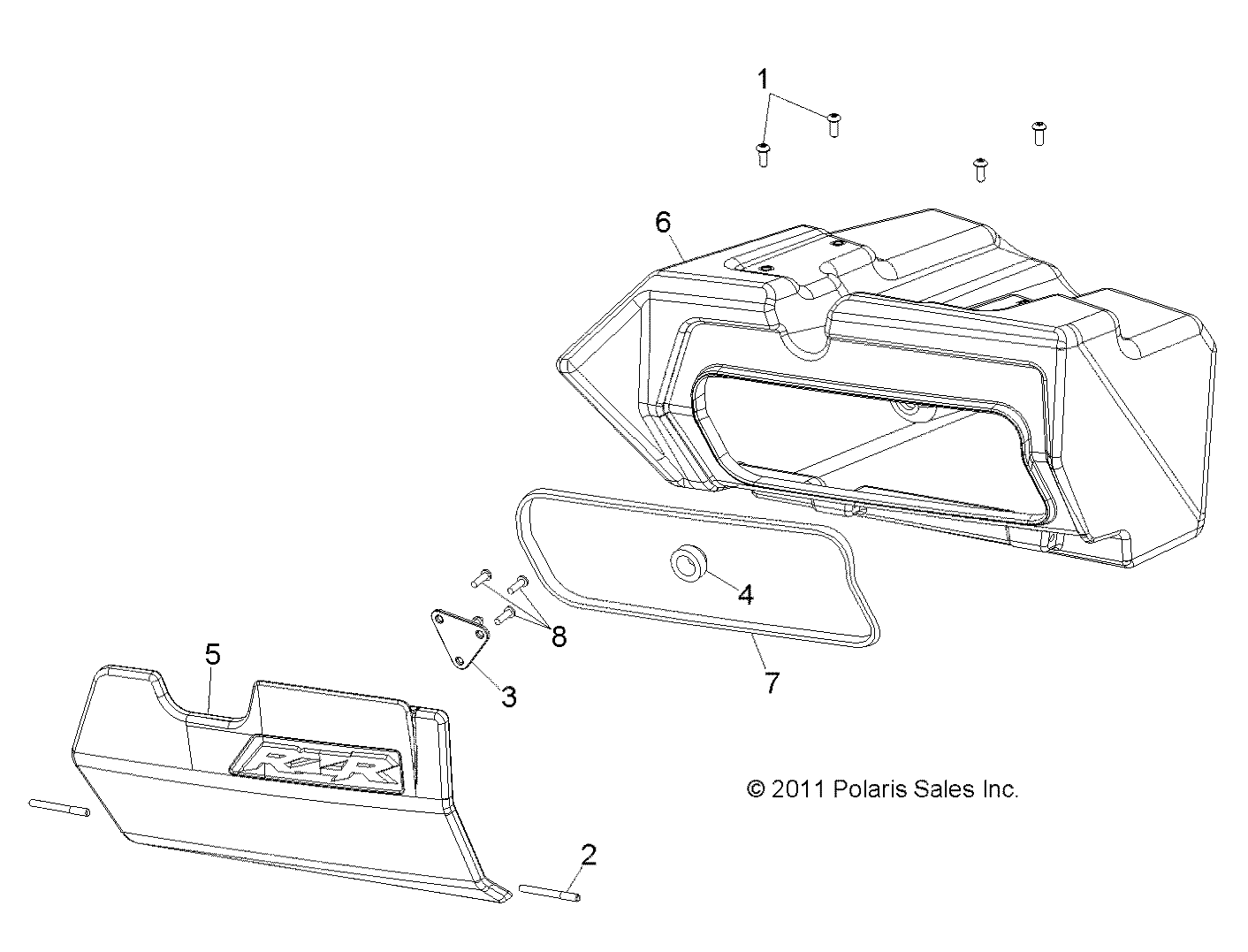 BODY, GLOVEBOX - R12XE7EFX (49RGRGLOVEBOX12RZR4I)