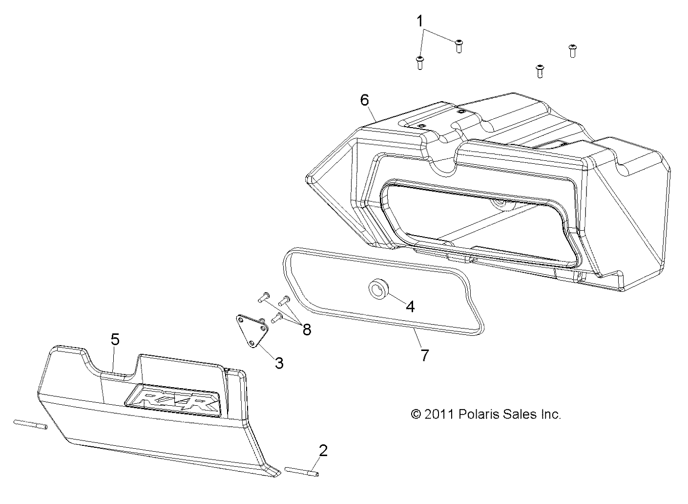 BODY, GLOVEBOX - R13VE76AD/AI/AW/7EAS/EAT (49RGRGLOVEBOX12RZRS)