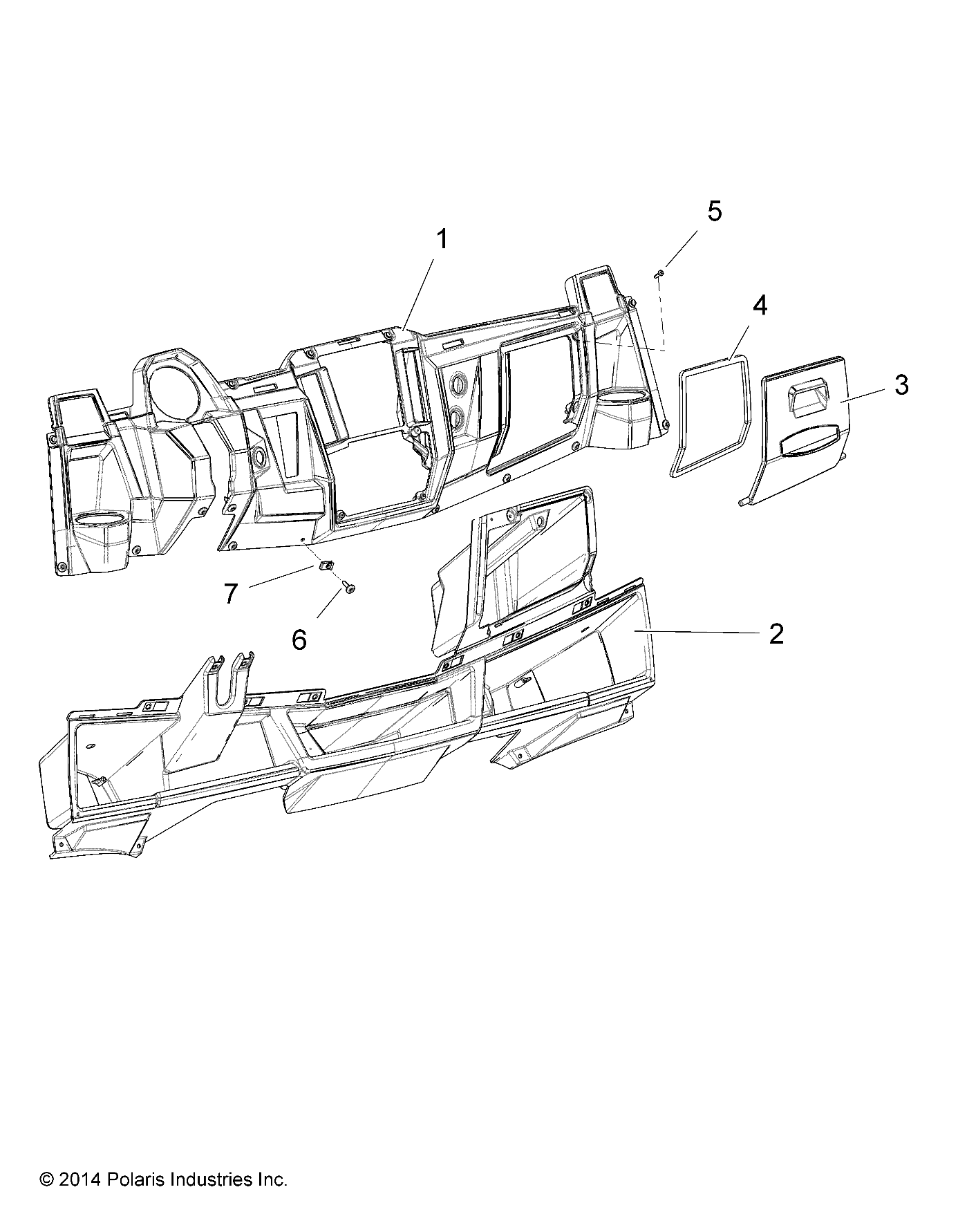 BODY, GLOVE BOX STORAGE - R17RVAD1A1 (49RGRGLOVEBOX151KDSL)