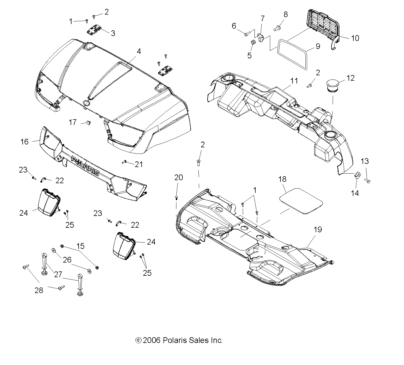 BODY, HOOD and DASHBOARD - R08WH68AG/AH/AK/AR (49RGRHOOD07500EFI)