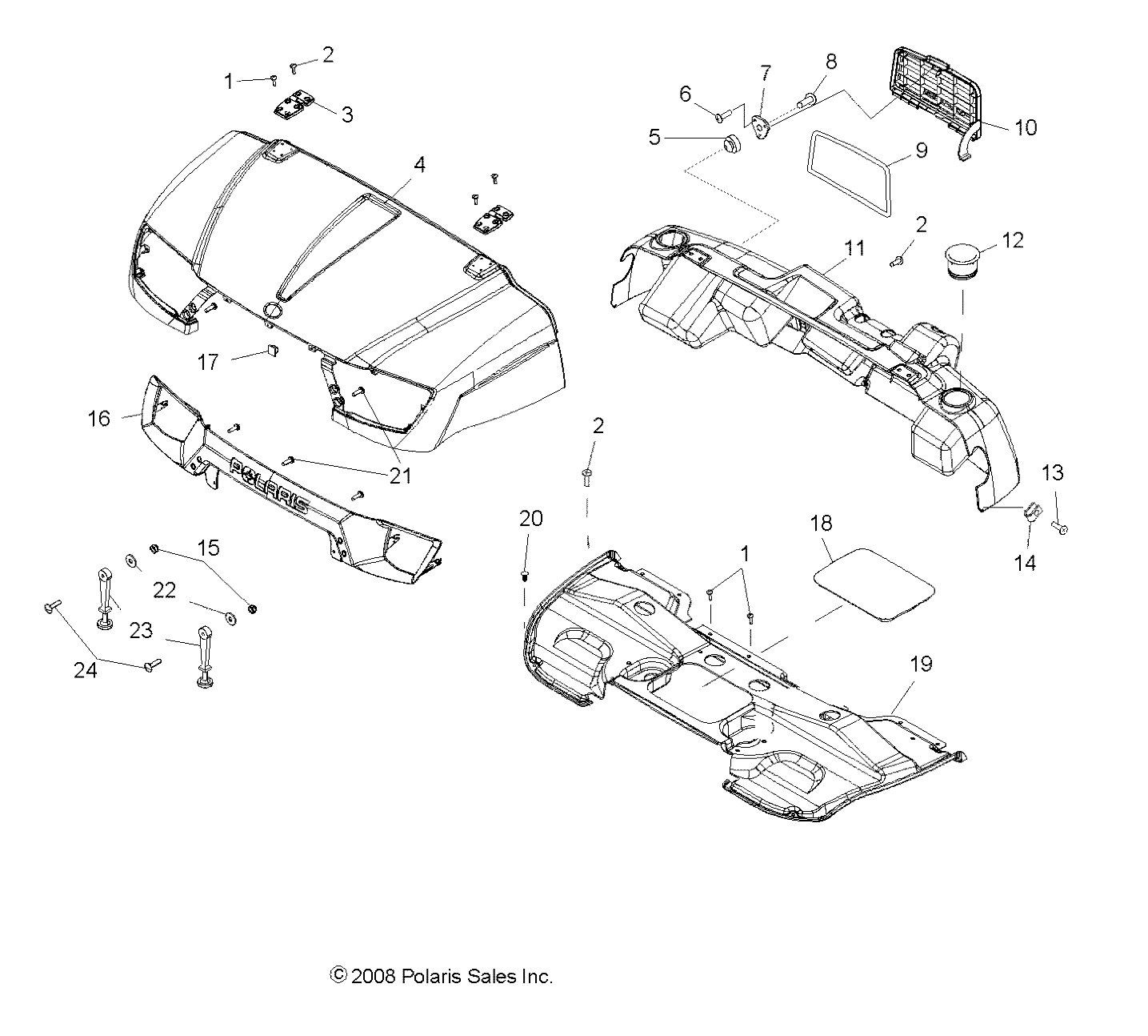 BODY, HOOD and DASHBOARD - R09RF68AF/AR/AZ (49RGRHOOD097006X6)