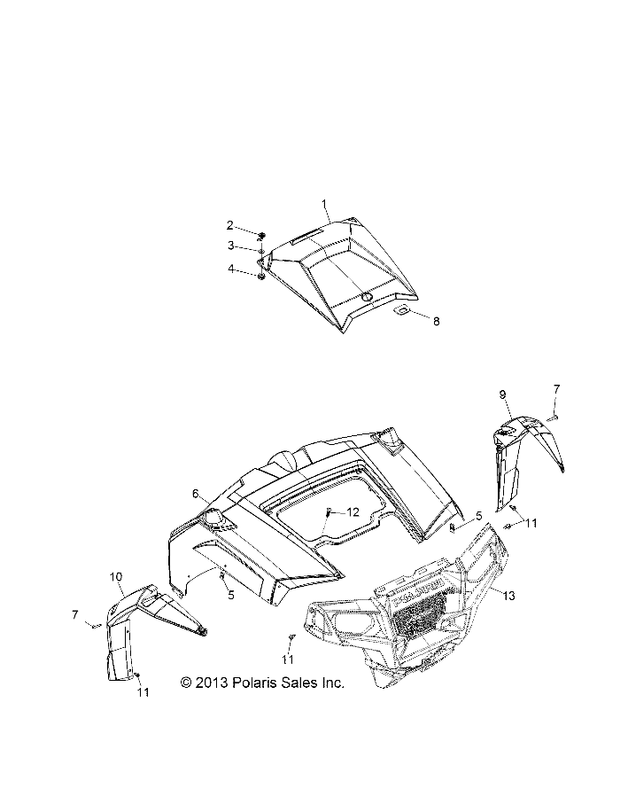 BODY, HOOD and FRONT BODY WORK - Z14VE76AD/7EAL/7EAW/EAJ/EAU (49RGRHOOD14RZRS)