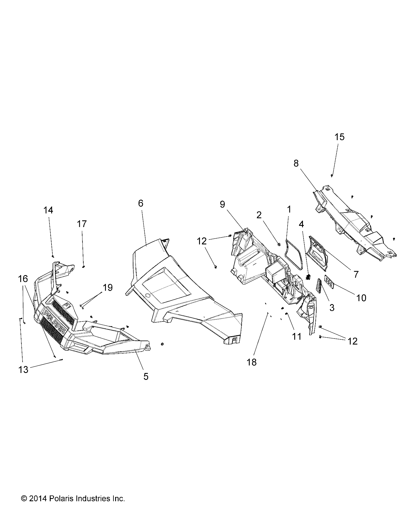 BODY, HOOD, DASH and GRILL - R15RMAEGJ/GC/EJ (49RGRHOOD15EV)