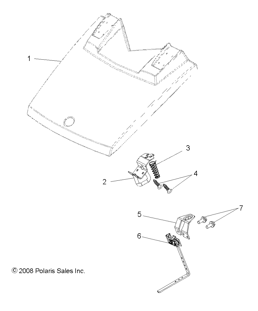 BODY, HOOD LATCH - R11HR76AG/AR (49RGRLATCH097004X4)