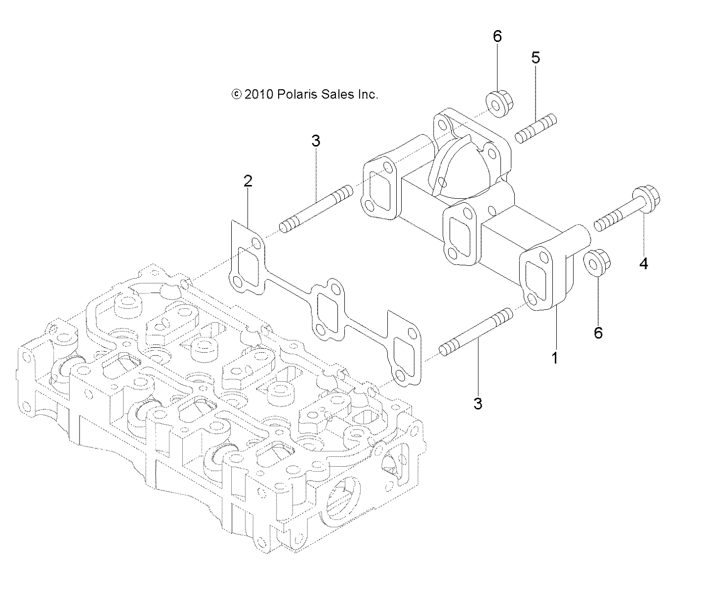 ENGINE, EXHAUST MANIFOLD - R14WH9EMD (49RGRMANIFOLD11DCREW)