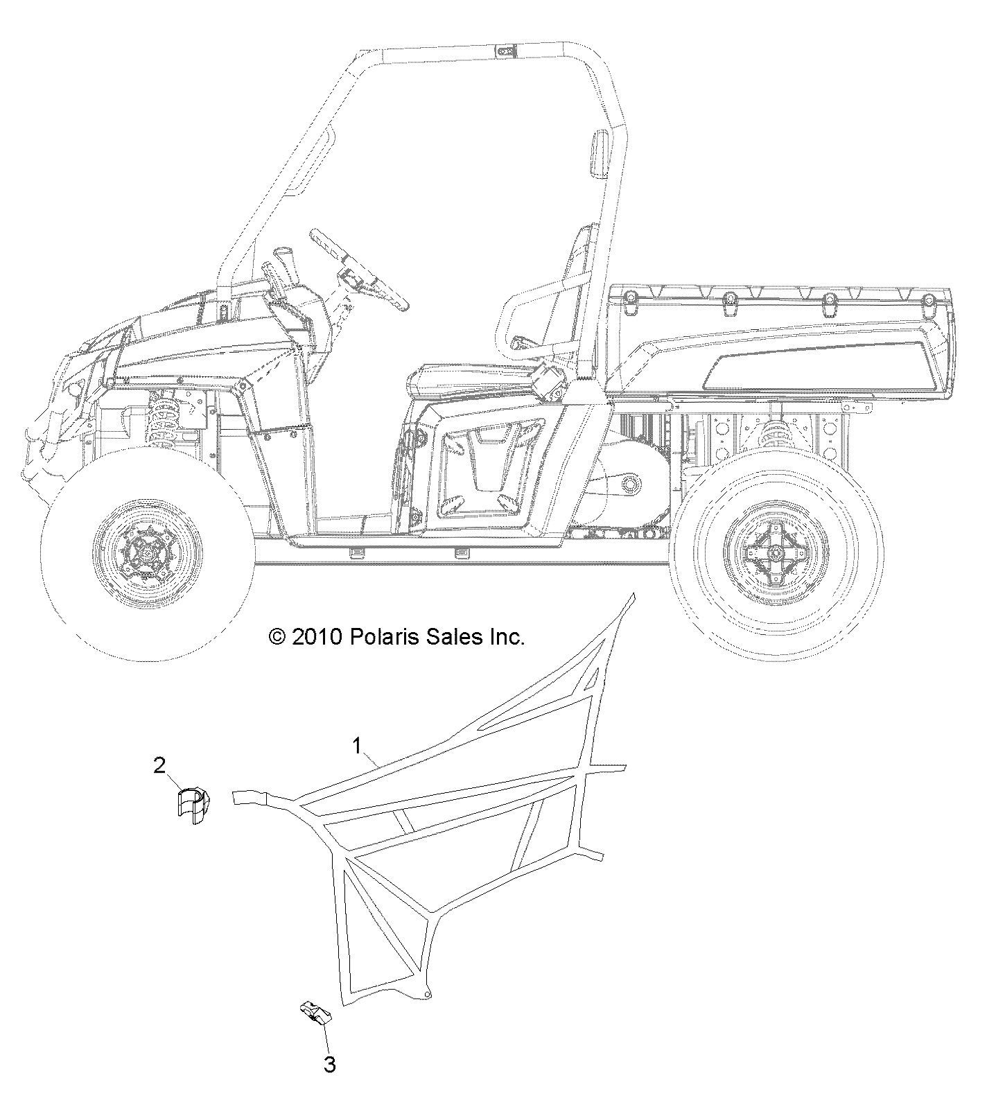 BODY, SIDE NETS - R11TH76/TY76 ALL OPTIONS (49RGRNETS118004X4)