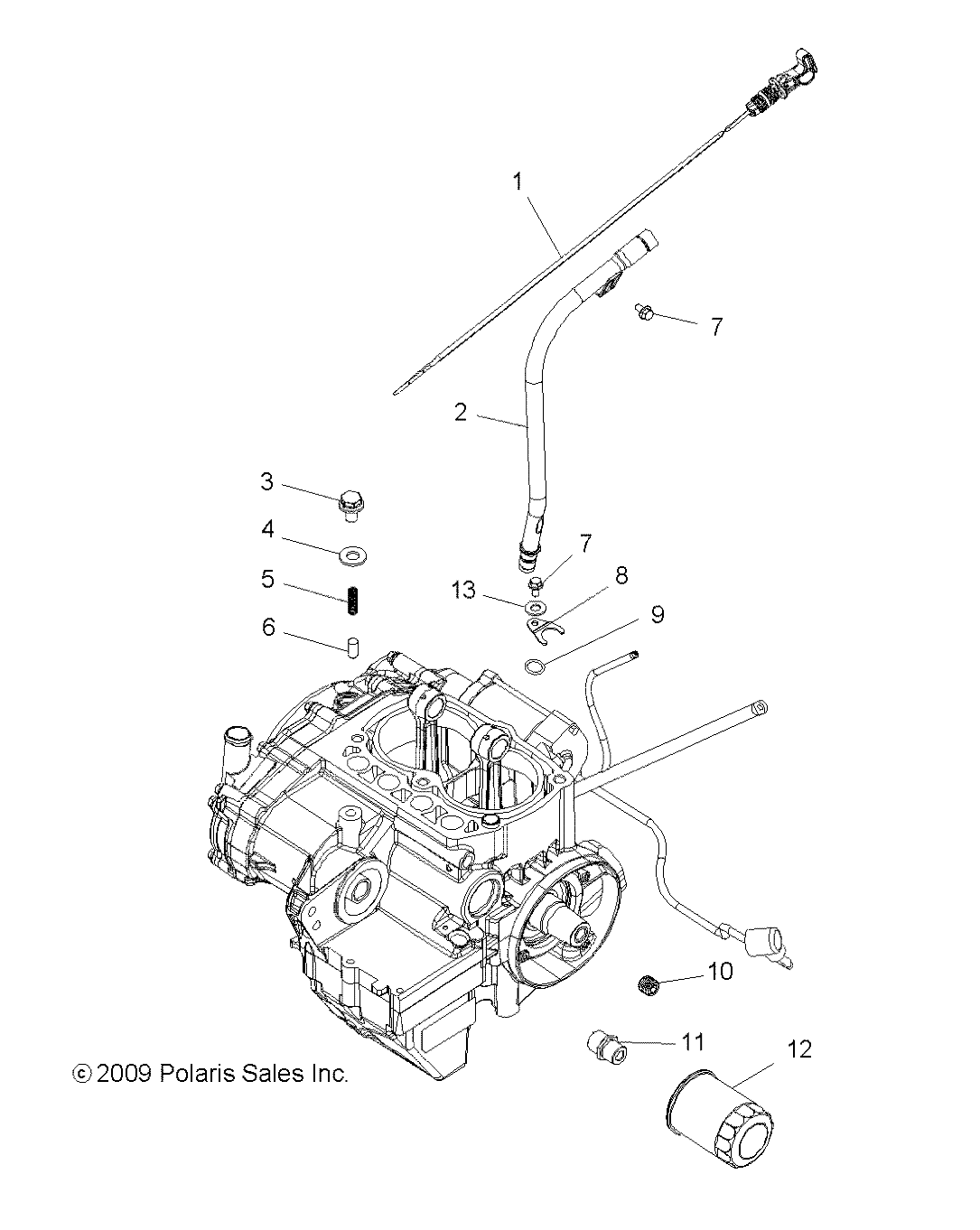 ENGINE, OIL FILTER and DIPSTICK - R09HH68/HY68 ALL OPTIONS (49RGROILFILTER09700)