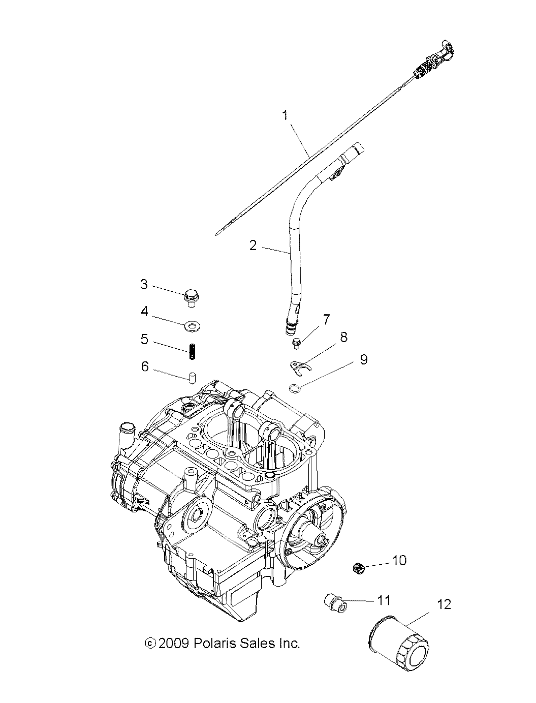 ENGINE, OIL FILTER and DIPSTICK - R13HR76AG/AR (49RGROILFILTER108004X4)