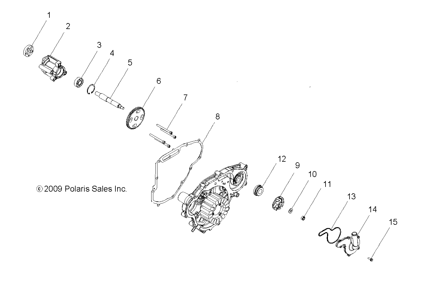 ENGINE, OIL PUMP and WATER PUMP - R10WH76AG/AH/AR/AV/WY76AW/AZ (49RGROILPUMP10800DREW)