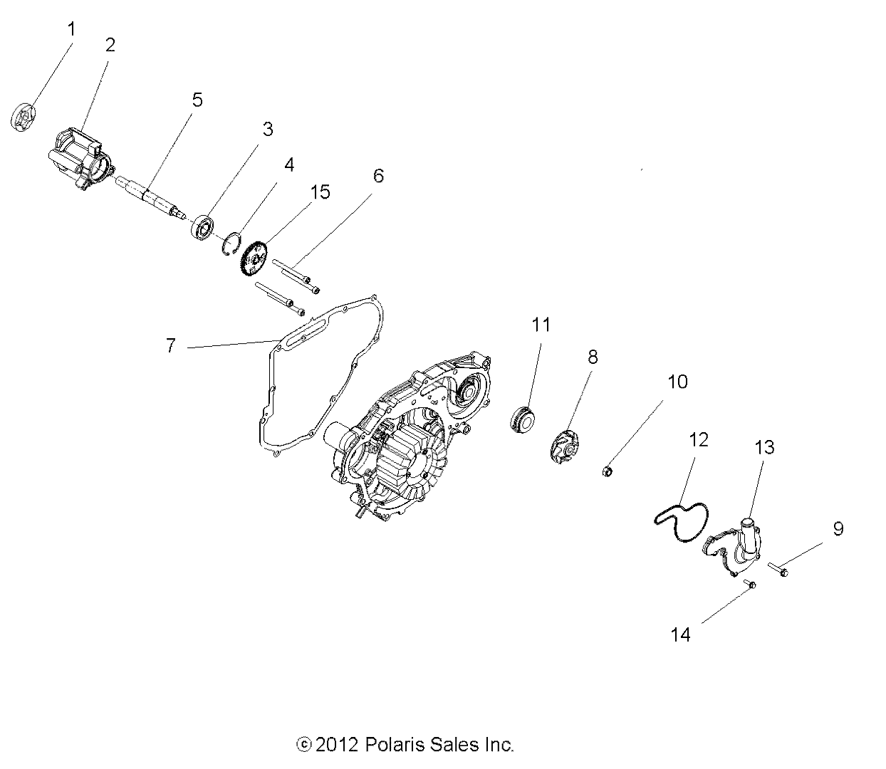 ENGINE, OIL PUMP and WATER PUMP - Z14XE7EAL/X (49RGROILPUMP13RZR)