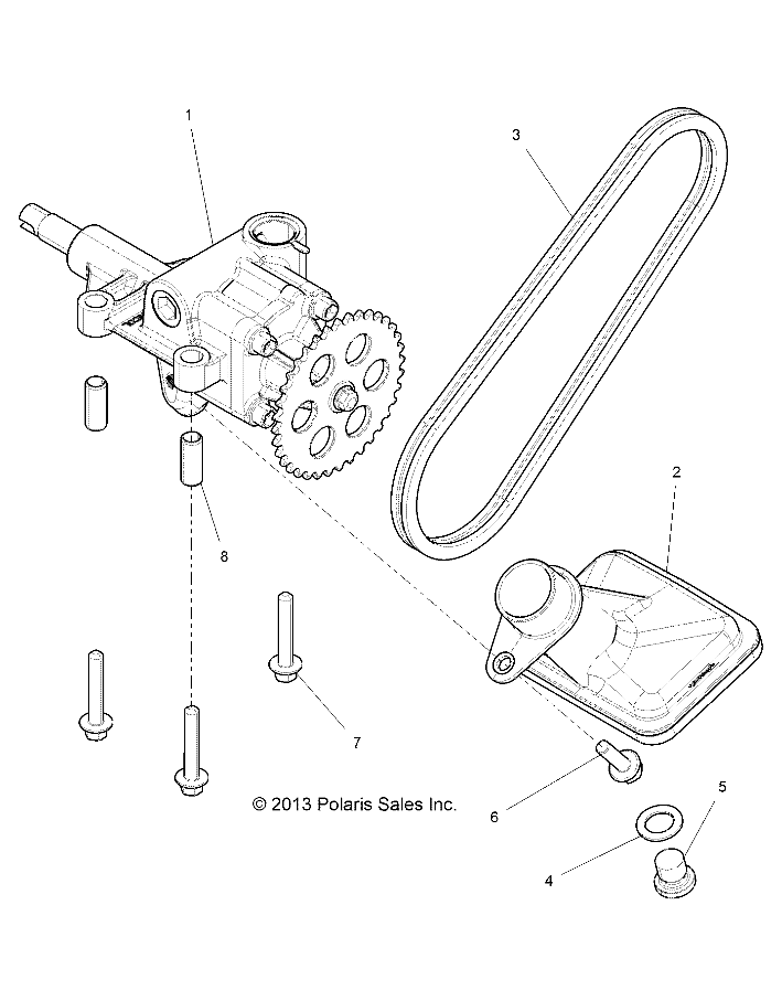 ENGINE, OIL PUMP - Z14ST1EFX (49RGROILPUMP14RZR1000)