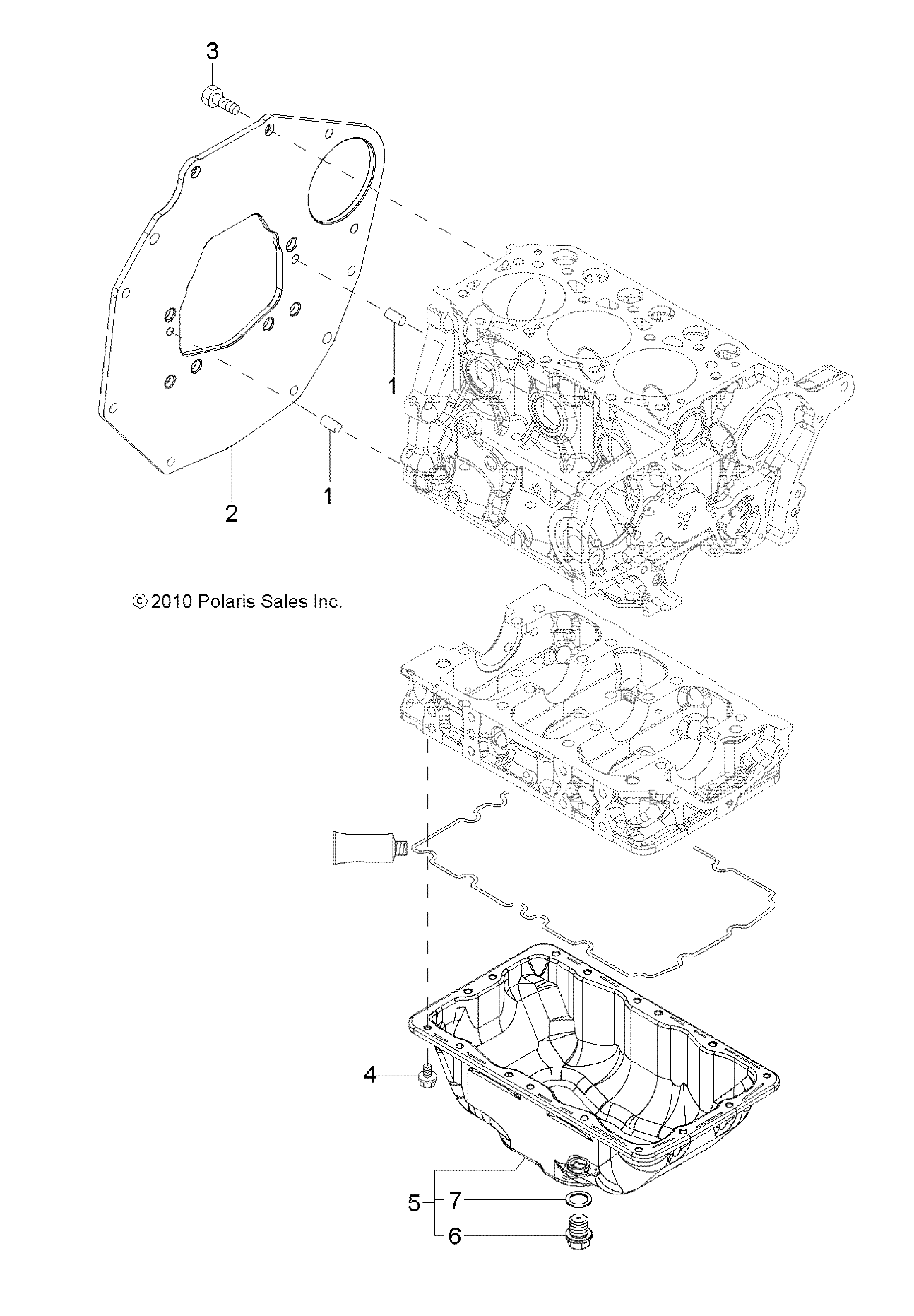 ENGINE, MOUNTING FLANGE and OIL SUMP - R13TH90DG (49RGROILSUMP11DCREW)