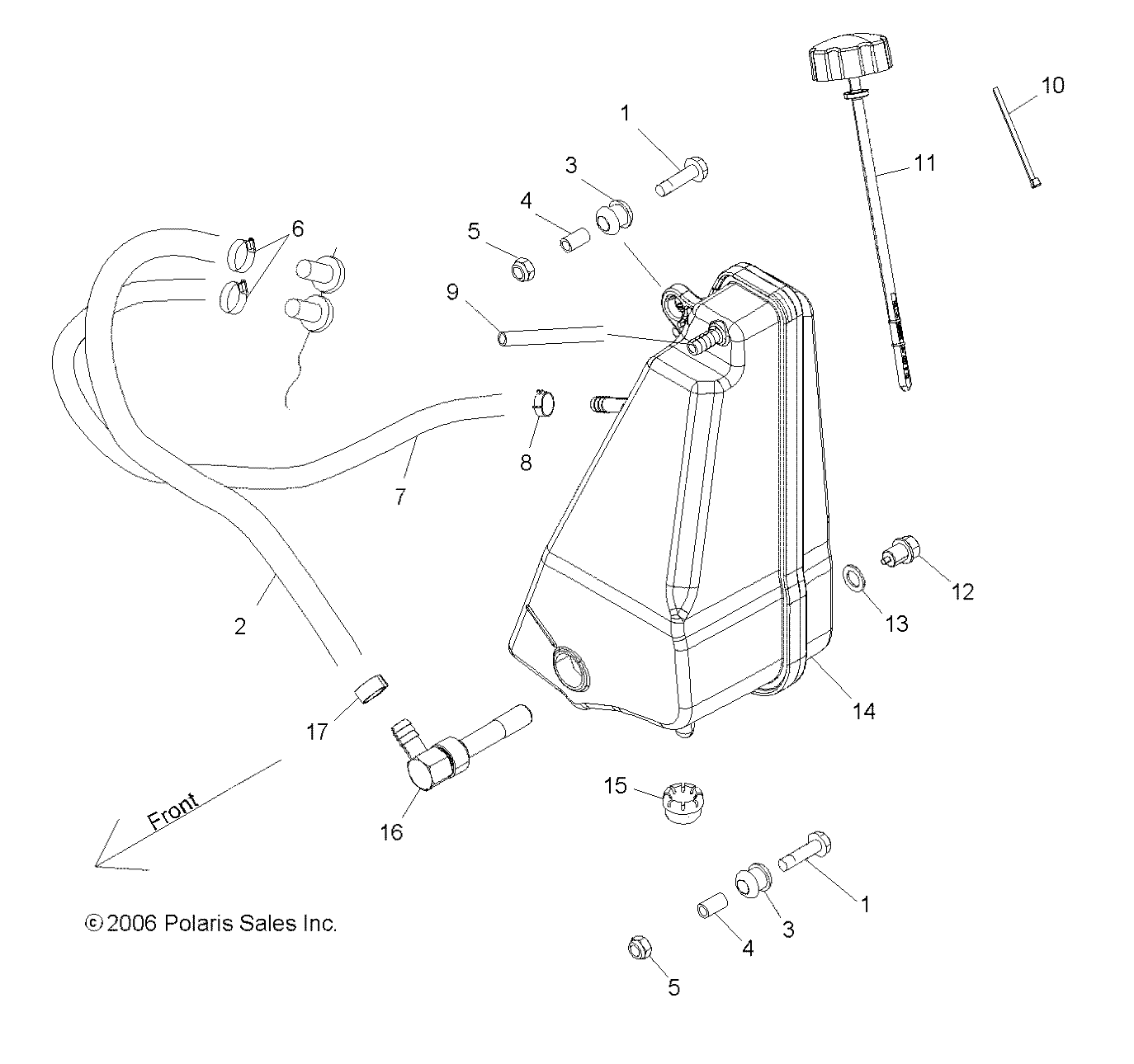 ENGINE, OIL TANK - R09HH50AG/AR (49RGROILTANK095004X4)