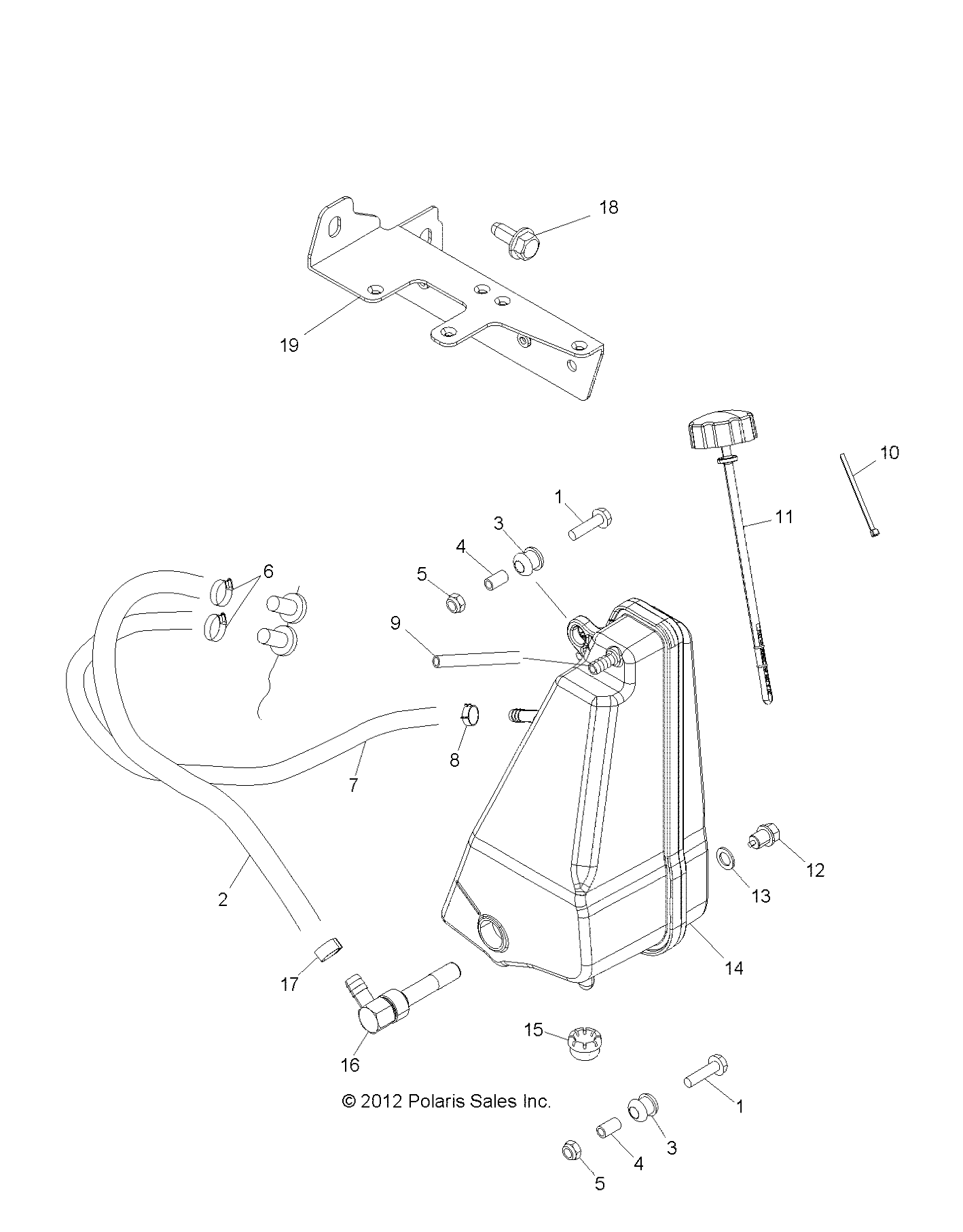 ENGINE, OIL TANK - R13RH50AG/AH/AM/AR (49RGROILTANK13500)