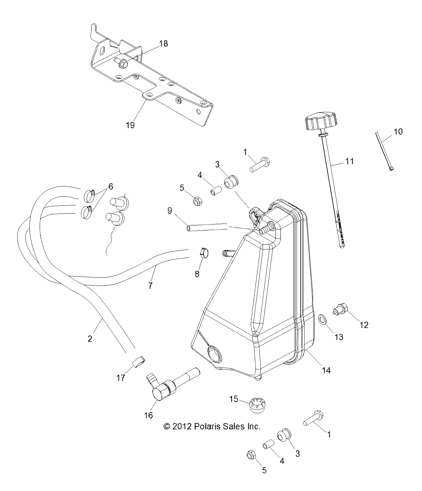 ENGINE, OIL TANK - R13WH50AG/AH/AR/AX (49RGROILTANK13500CREW)