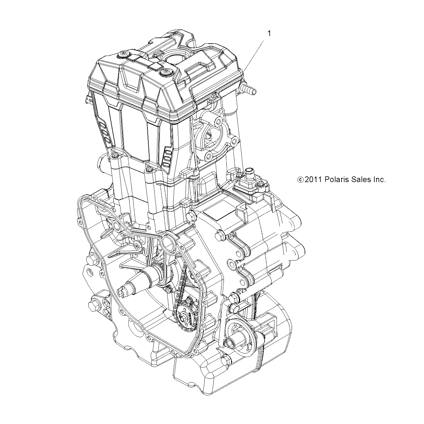 ENGINE, LONG BLOCK - Z16VHA57A2/EAK/AS (49RGRSB12RZR570)