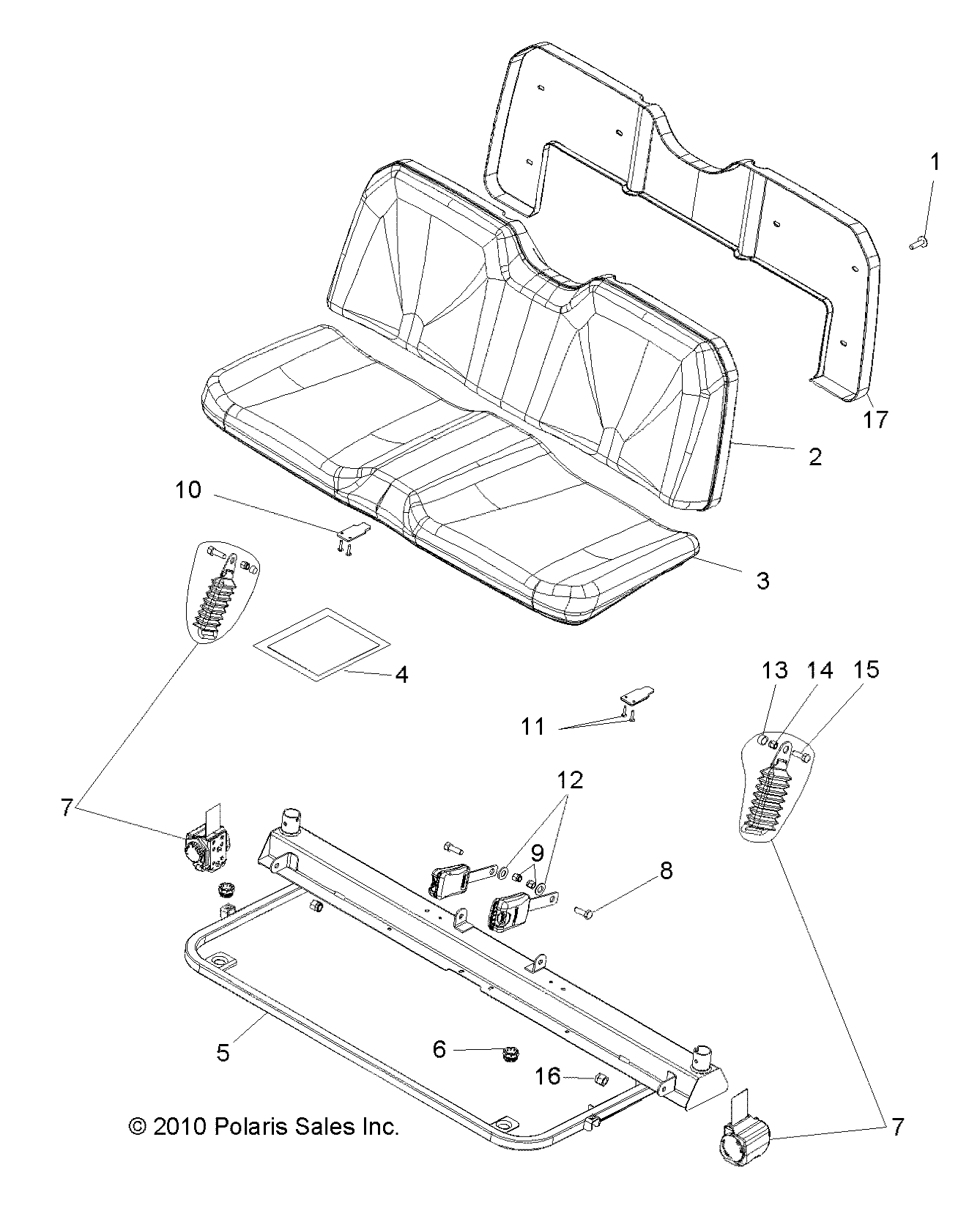 BODY, SEAT - R10RH45AG/AH/AR (49RGRSEAT10)