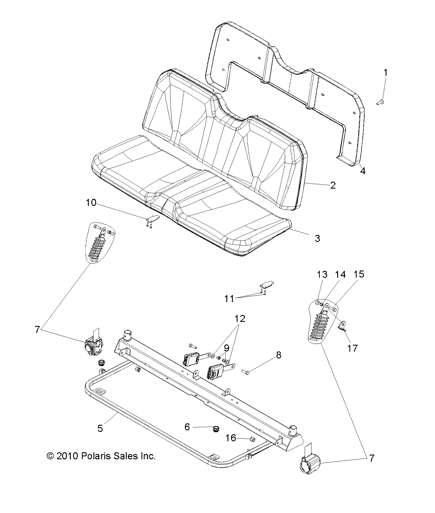 BODY, SEAT - R12RH45AG/AH/AR (49RGRSEAT11400HO)