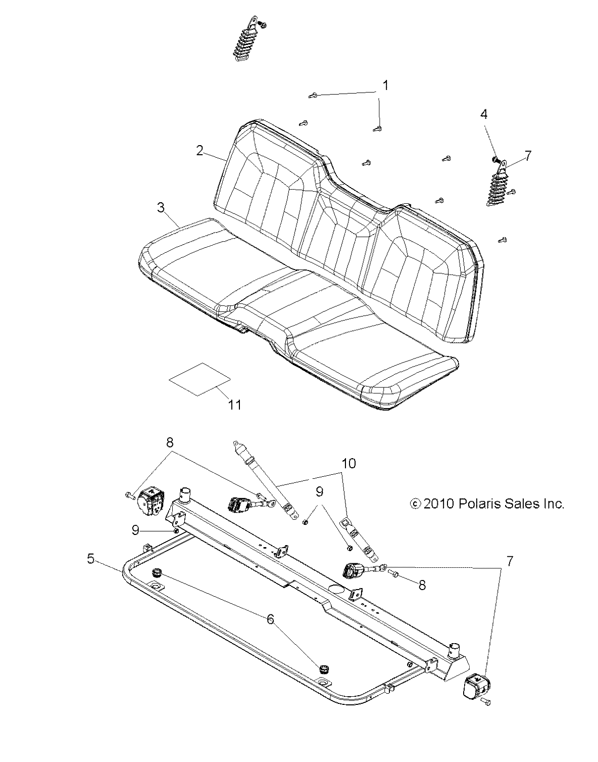 BODY, SEAT and BASE - R11TH90DG (49RGRSEAT11900D)