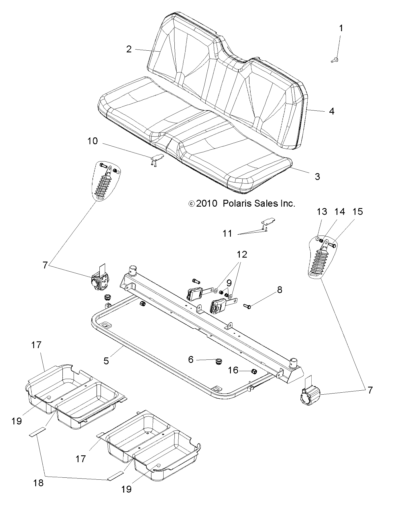 BODY, SEAT - R11RC08GA/GH/FA/FH (49RGRSEAT11EV)