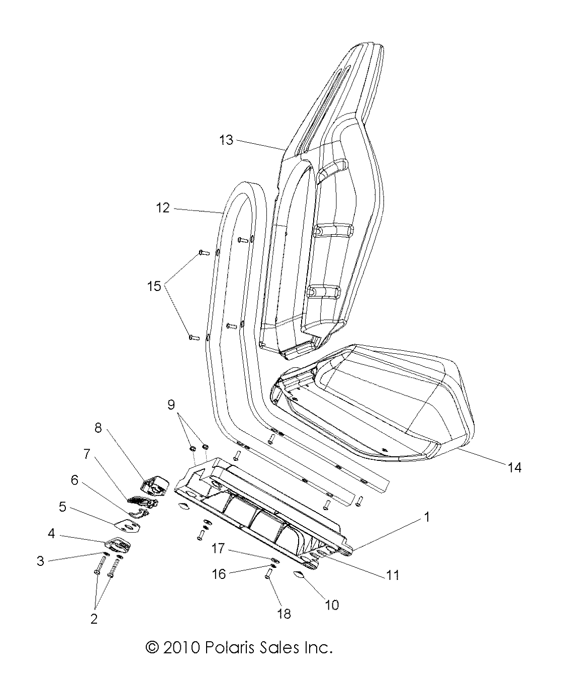 BODY, SEAT ASM. - R12VH76AB/AD/AF/AH/AI/AJ/AM/EAB/EAS (49RGRSEAT11RZR)