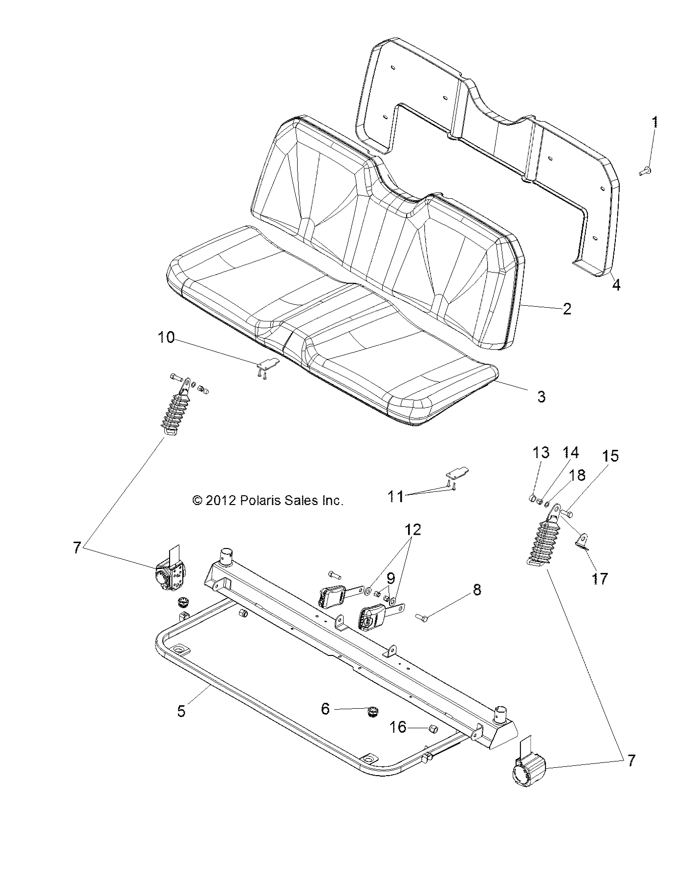 BODY, SEAT - R13RH45AG (49RGRSEAT13400)