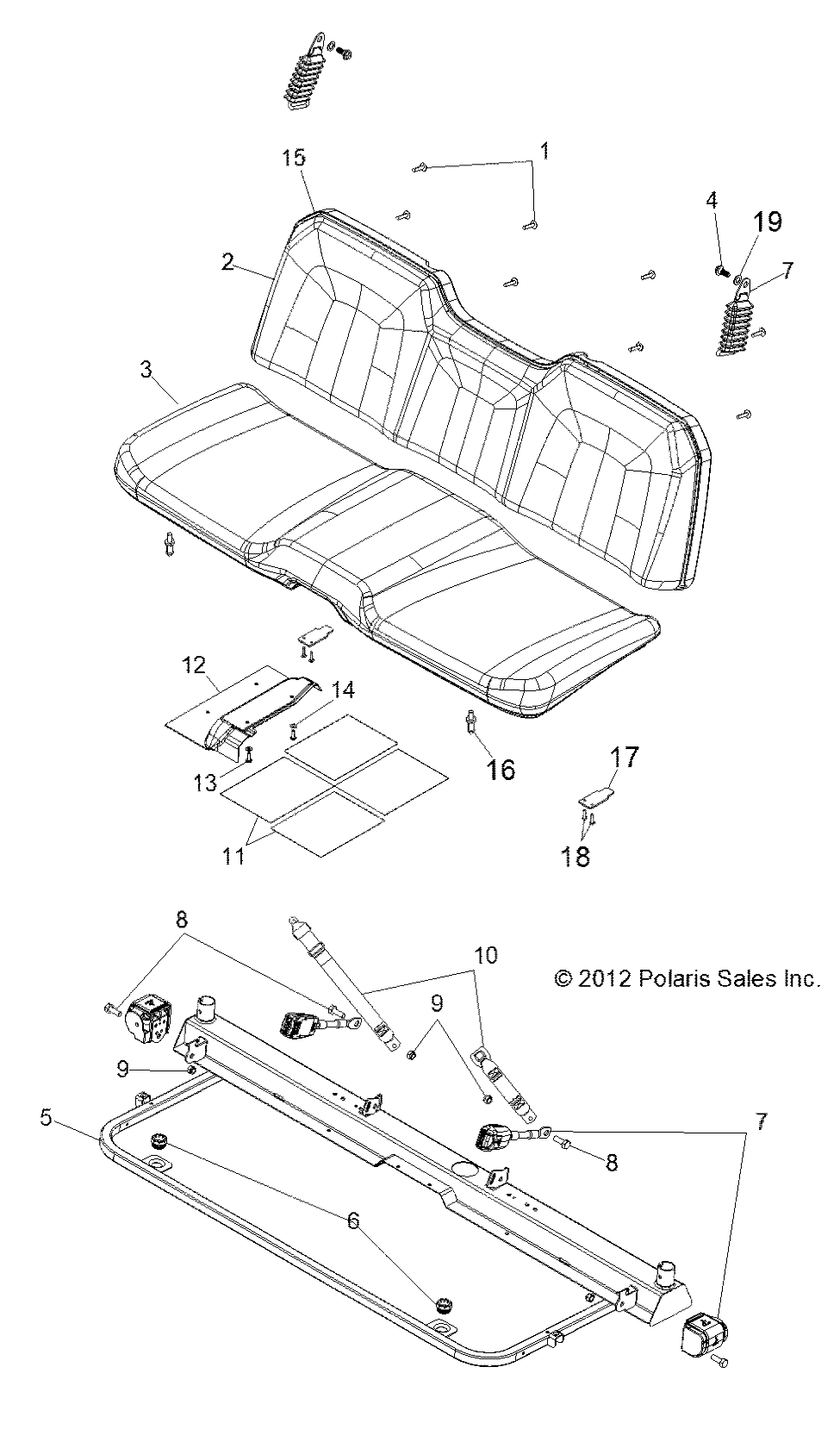 BODY, SEAT and BASE - R13TH90DG (49RGRSEAT13900D)