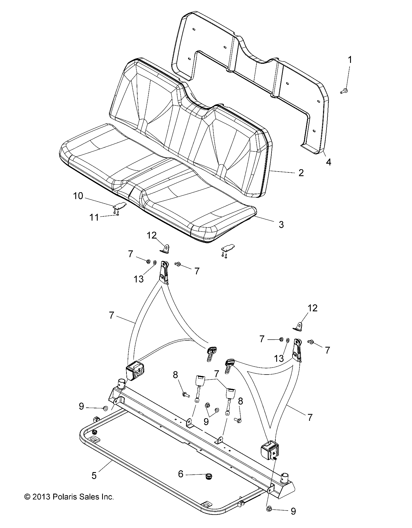 BODY, SEAT - R14RH45AA (49RGRSEAT14400)