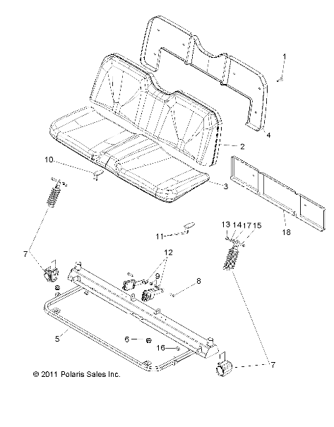 BODY, SEAT - R14WH57AA/AC/AR/6EAT (49RGRSEAT14570CREW)