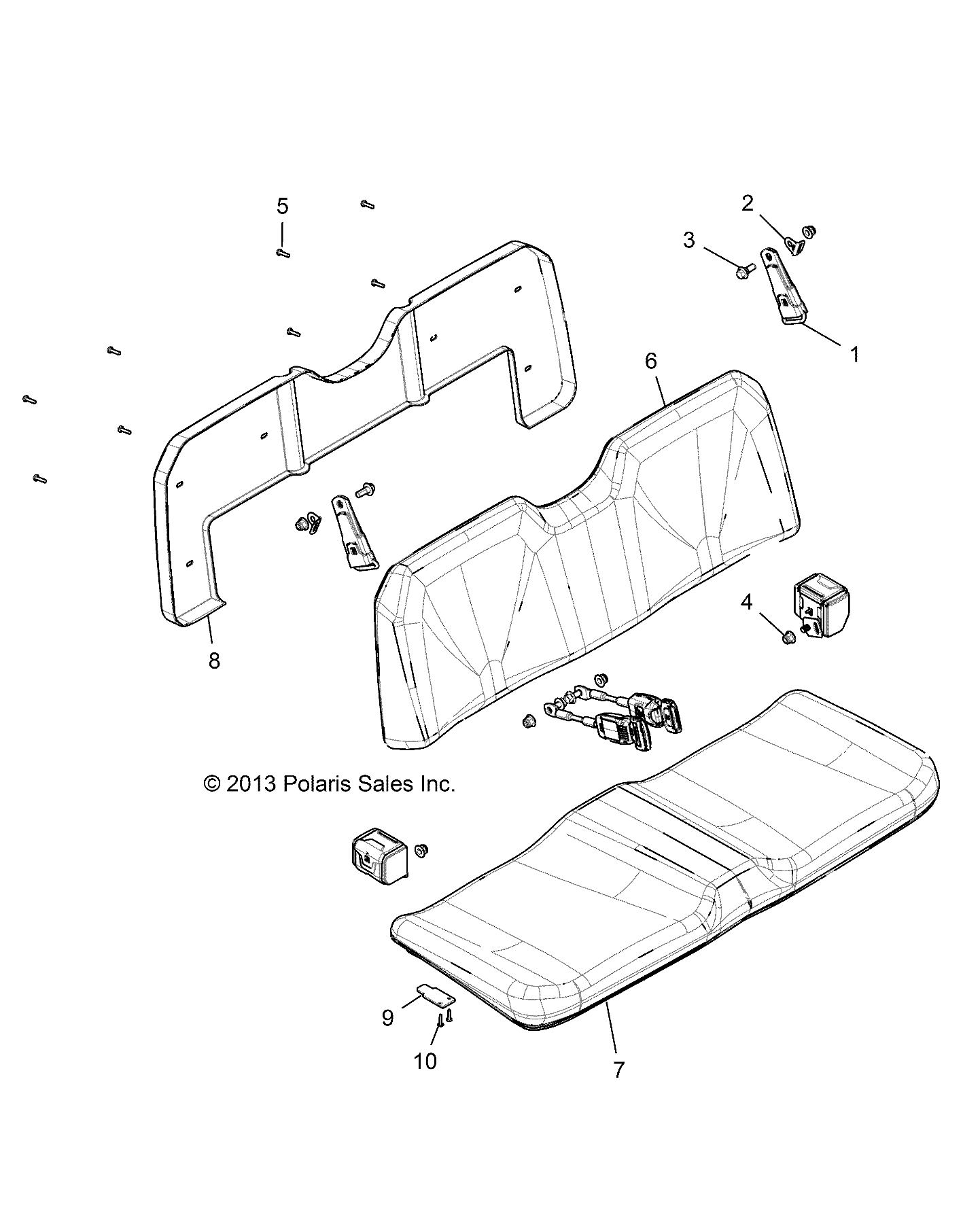 BODY, SEAT AND BELTS - R14RH57FX (49RGRSEAT14570I)