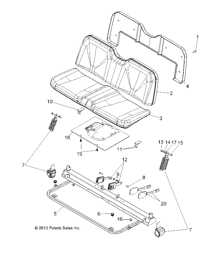 BODY, SEAT - R14RH76AA/76AC/7EAZ (49RGRSEAT14800MID)