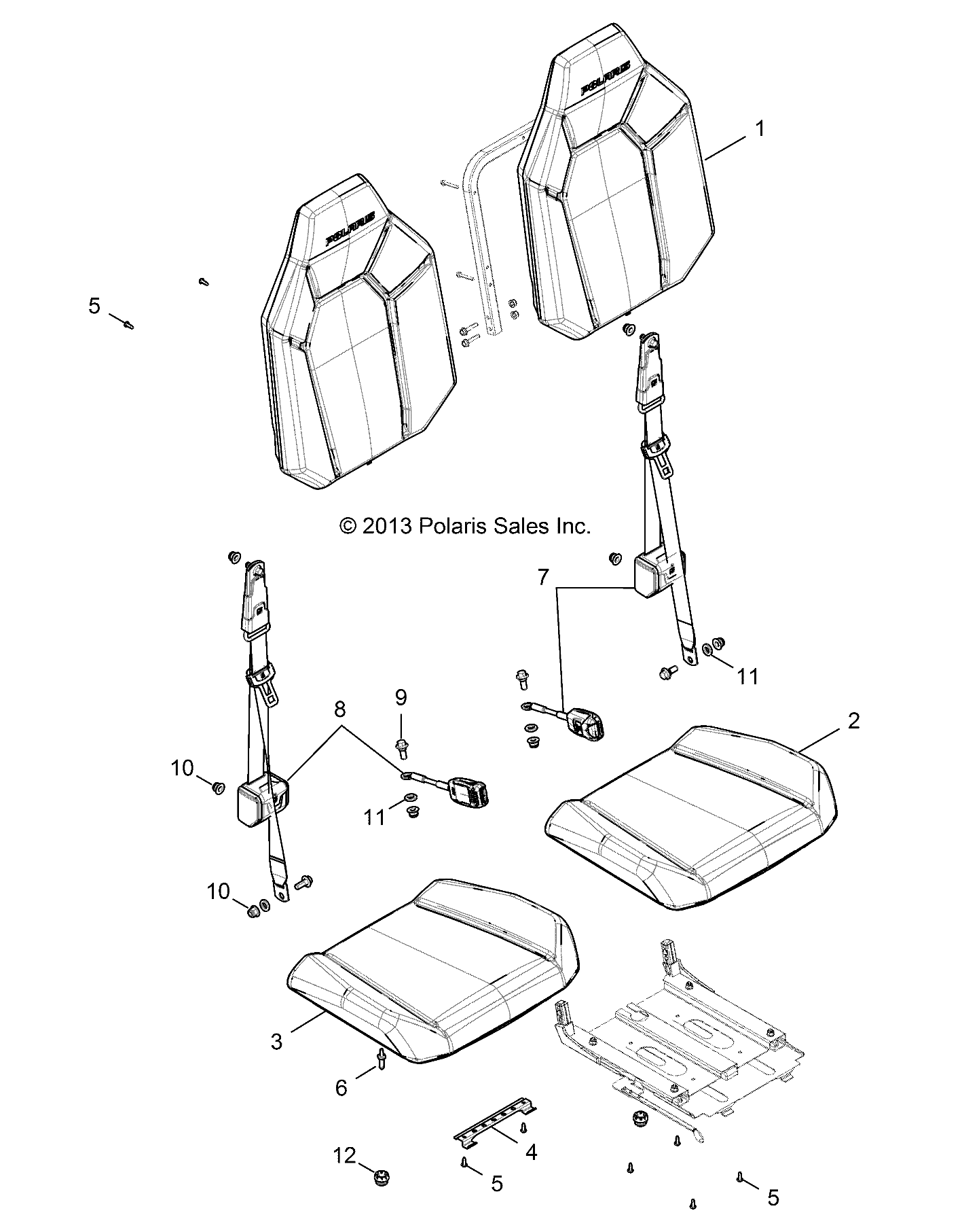 BODY, SEAT - R14UH9EAN ALL OPTIONS (49RGRSEAT149XP)